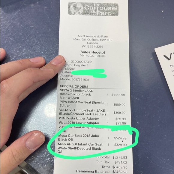 Maxi cosi mico 30 car seat bought in june 2022. Used twice in car. - Picture 7 of 8